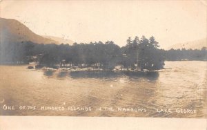 Lake George New York Islands in the Narrows Real Photo Vintage Postcard AA72733