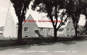 329913-Iowa, Spencer, RPPC, First Baptist Church, Photo No 187-C
