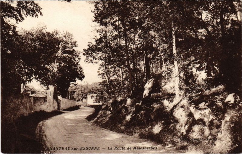 CPA NANTEAU-sur-ESSONNE La Route de Malesherbes (1299233)