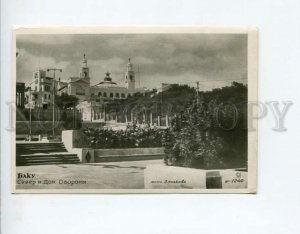 3077925 Azerbaijan BAKU Square & house of defense Vintage PC