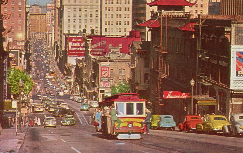 10647 San Francisco Cable Car, California Street 1954