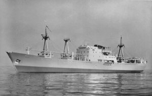 US39 postcard transportation navy cargo ship Freesia