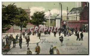 Old Postcard The main gates Portsmouth Dockyard