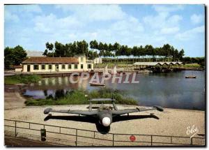 Postcard Modern Jet Aviation Marine Training Center & # 39Hourtin Gironde A c...