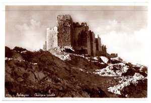 Palmyra Arab Castle Syria Black And White Postcard