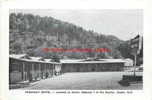 AR, Jasper, Arkansas, Parkway Motel, Exterior View, Shiras Bros Printing Pub