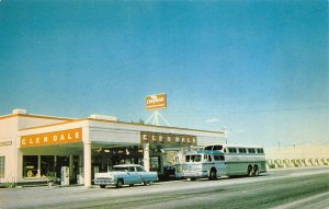 Clark County GLENDALE, NEVADA Roadside Chevron Gas Station ca 1950s Car Vintage