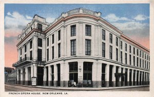 French Opera House, New Orleans, Louisiana, Early Postcard, Unused