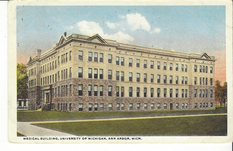 POSTCARD MEDICAL BUILDING UNIVERSITY OF MICHIGAN ANN ARBOR MICHIGAN