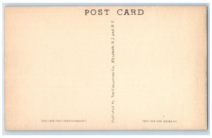c1930's US Post Office Building Scene Street Stonington Connecticut CT Postcard 
