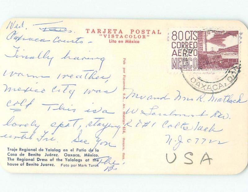 Pre-1980 NICE VIEW Oaxaca Mexico i4006