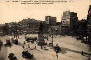 CPA PARIS 17e-Ensemble de la Place Clichy et Statue du Général Moncey (322388)