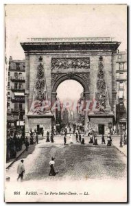 Postcard Old Paris Porte Saint Denis