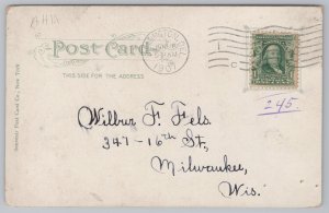 Wilmington Delaware~Moonlight on the Delaware~Vintage Postcard