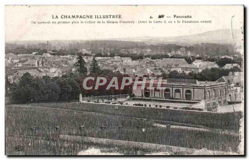 Champagne Illustree - Panorama Pommery Champagne - Old Postcard