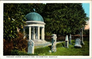 Postcard TN Nashville President Andrew Jackson's Tomb The Hermitage ~1920 S27