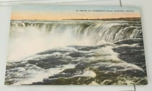 VINTAGE UNUSED POSTCARD BRINK OF HORSESHOE FALLS, NIAGARA, CANADA