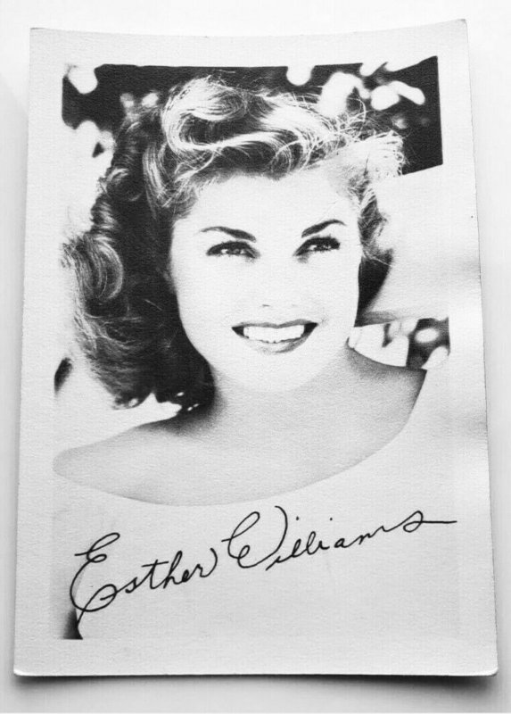 1940's Vintage Esther Williams Signed Studio Portrait Photo