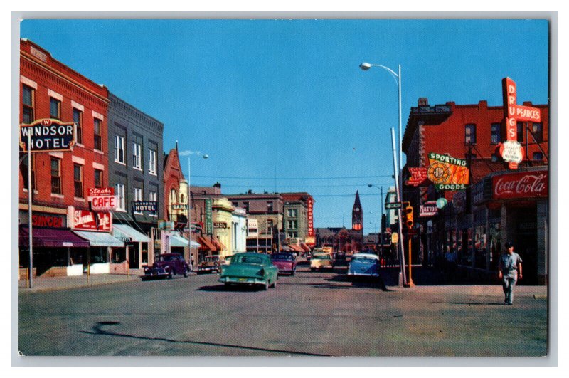 Postcard WY Capitol Avenue Cheyenne Wyoming Vintage Standard View Card Old Cars 