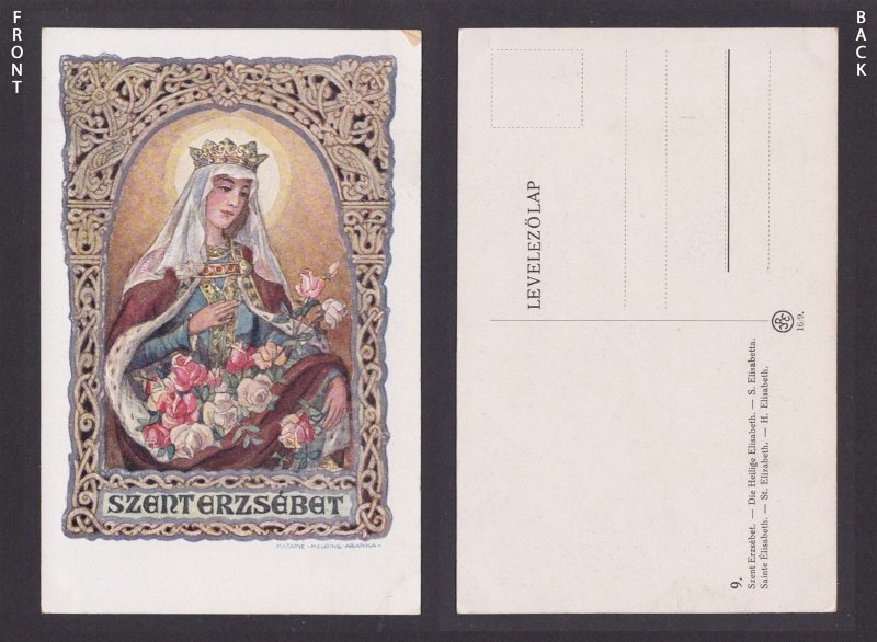 Vintage postcard, Hungary, St. Elizabeth