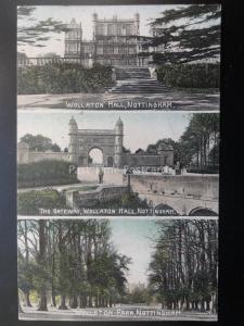 Nottingham WOLLATON HALL 3 Image Multiview c1906 by Hildesheimer 325