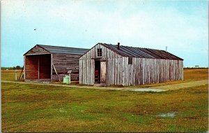Historic Wright Brothers 1903 Camp Buildings North Carolina Chrome Postcard 
