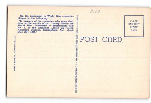 Birmingham Alabama AL Postcard 1930-1950 Municipal Auditorium