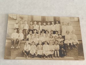 Real Photo School Children AZO TRI 2 Grade 1