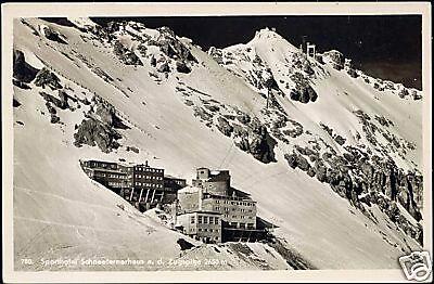 germany ZUGSPITZE Sporthotel Schneefernerhaus 1958 RPPC