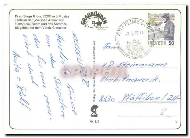 Postcard Modern Crap Sogn Gion