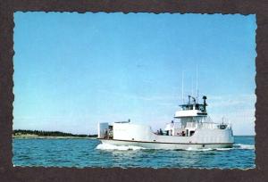 ME William S Silby Ferry Boat Ship Maine ? Postcard Carte Postale