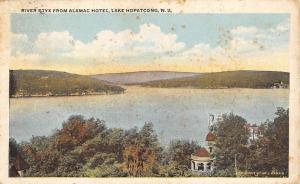 Lake Hopatcong New Jersey River Styx Birdseye View Antique Postcard K64356