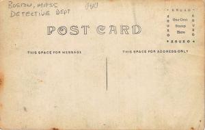 Boston MA Fire Protective Truck 3 A Firemen RPPC Postcard