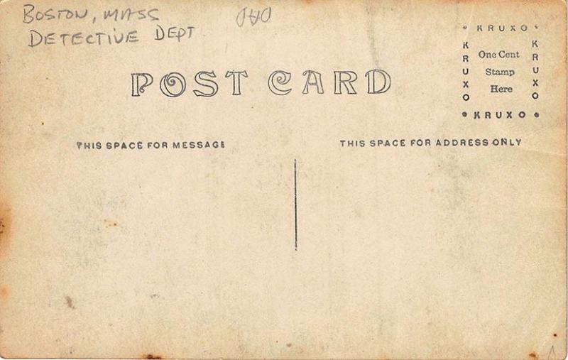 Boston MA Fire Protective Truck 3 A Firemen RPPC Postcard