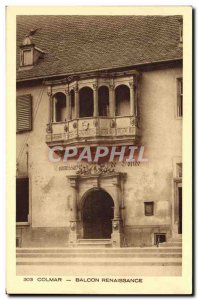 Old Postcard Colmar Balcony Renaissance Police Station