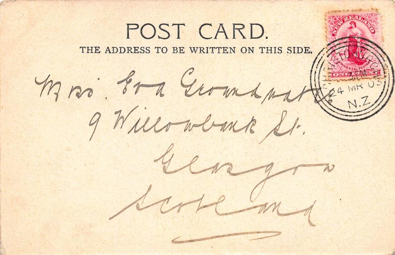 Mount Egmont, Taranaki, New Zealand, Early Postcard, Used in 1903