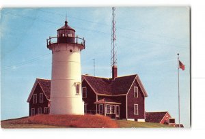 Woods Hale Cape Cod Massachusetts MA Vintage Postcard Nobska Light House