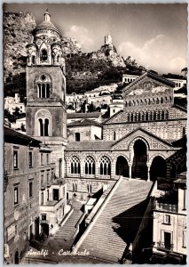 Amalfi Cattedrale Italy Catholic Church Parish Real Photo RPPC Postcard