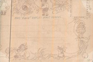 FORCE MAKES CHILDREN ACTIVE BARLEY MALT CEREAL ADVERTISING COMIC POSTCARD