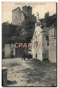 Old Postcard Cremieu Entree du Chateau Delphinal