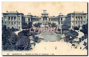 Old Postcard Marseille Longchamp Palace Complex