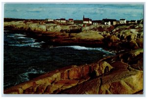 c1950's Rugged Coastline Peggy's Cove Nova Scotia Canada Unposted Postcard