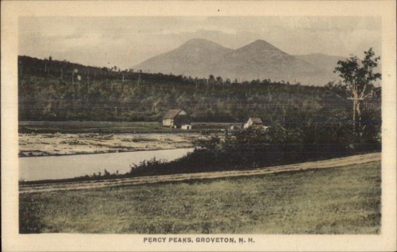 Groveton NH Percy Peaks c1910 Postcard