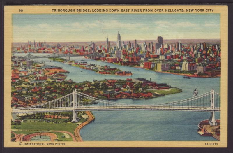 Tribourgh Bridge,New York,NY Postcard