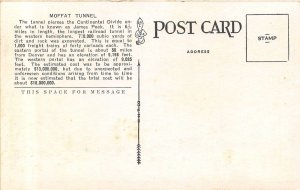 East Portal Railroad Train Moffat Tunnel Colorado 1920s postcard