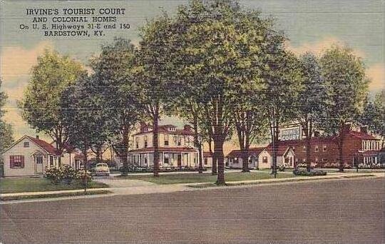 Kentucky Bardstown Irvines Tourist Court