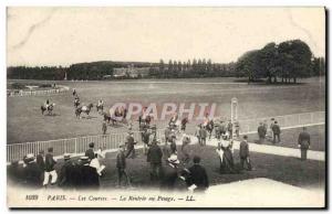 Old Postcard Horse Riding Horse Racing Paris Racing The re-entry to the weighing