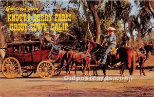 Stage Coach Knott's Berry Farm, Ghost Town, California, CA, USA Postcard