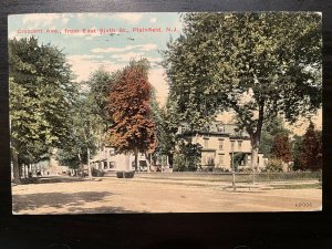 Vintage Postcard 1923 Crescent Avenue East Sixth Street Plainfield NJ