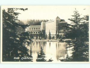 old rppc HOTEL SCENE Banff Alberta AB W0818